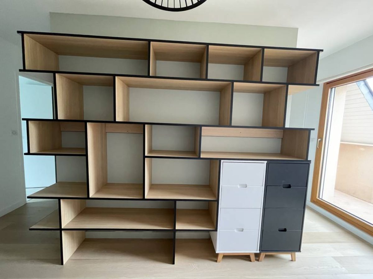 Réalisation d'un dressing, rangement sur mesure par Arts Menuiserie Agencement, menuisier à Rouen