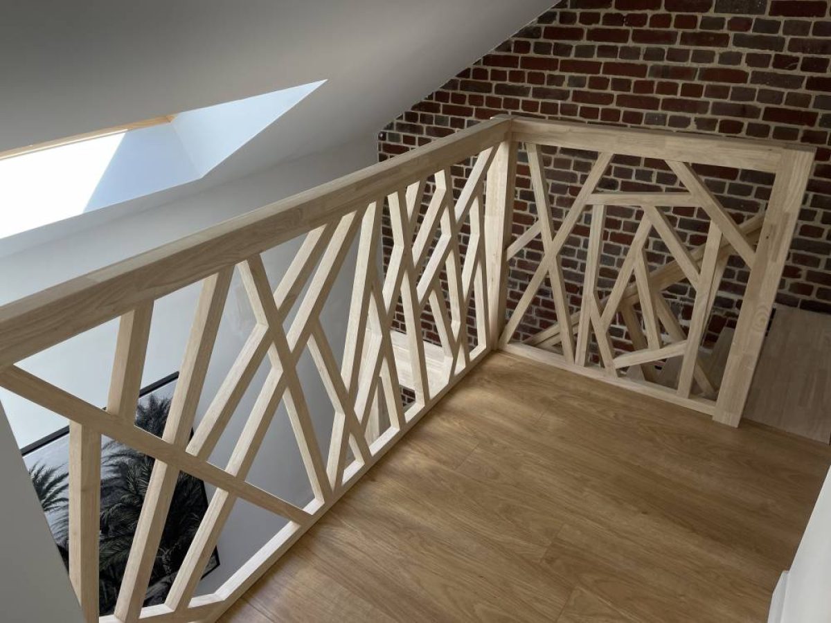 Réalisation d'un escalier par Arts Menuiserie Agencement, menuisier à Rouen