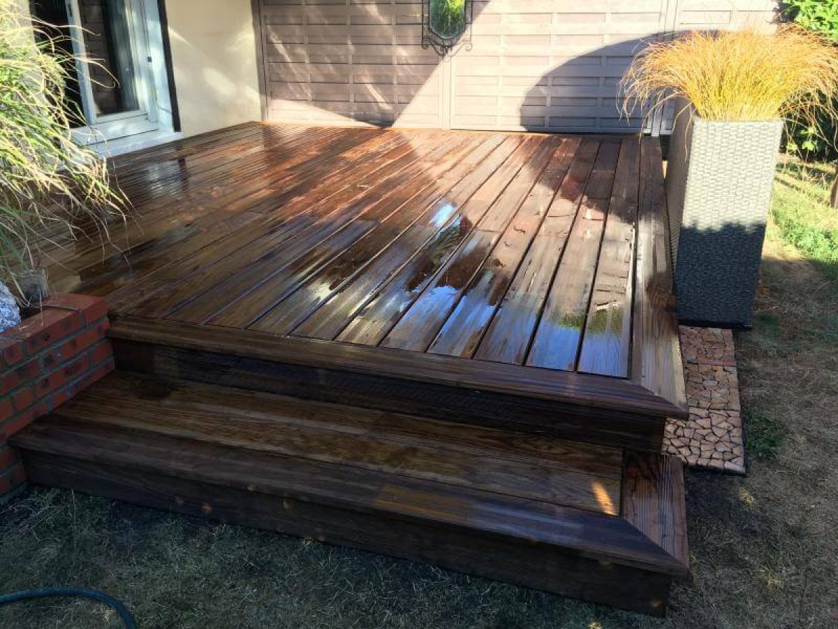 Réalisation d'une terrasse bois par Arts Menuiserie Agencement, menuisier à Rouen