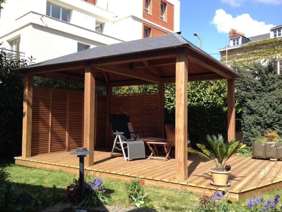 Réalisation d'une terrasse bois par Arts Menuiserie Agencement, menuisier à Rouen
